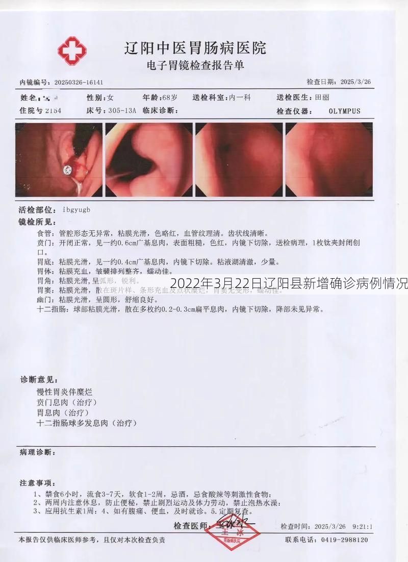 2022年3月22日辽阳县新增确诊病例情况