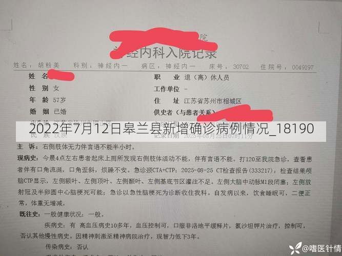 2022年7月12日皋兰县新增确诊病例情况_18190