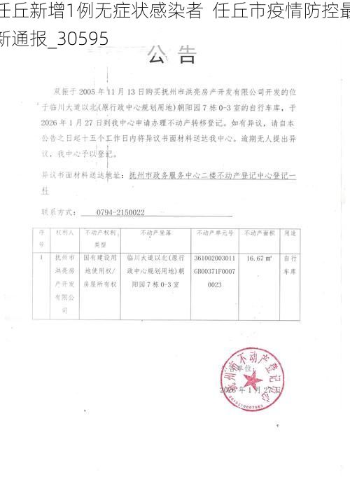 任丘新增1例无症状感染者  任丘市疫情防控最新通报_30595