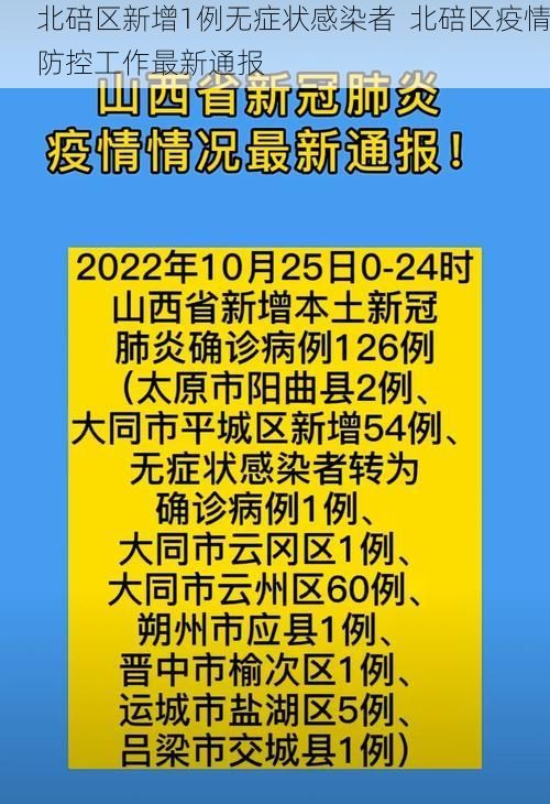 北碚区新增1例无症状感染者  北碚区疫情防控工作最新通报