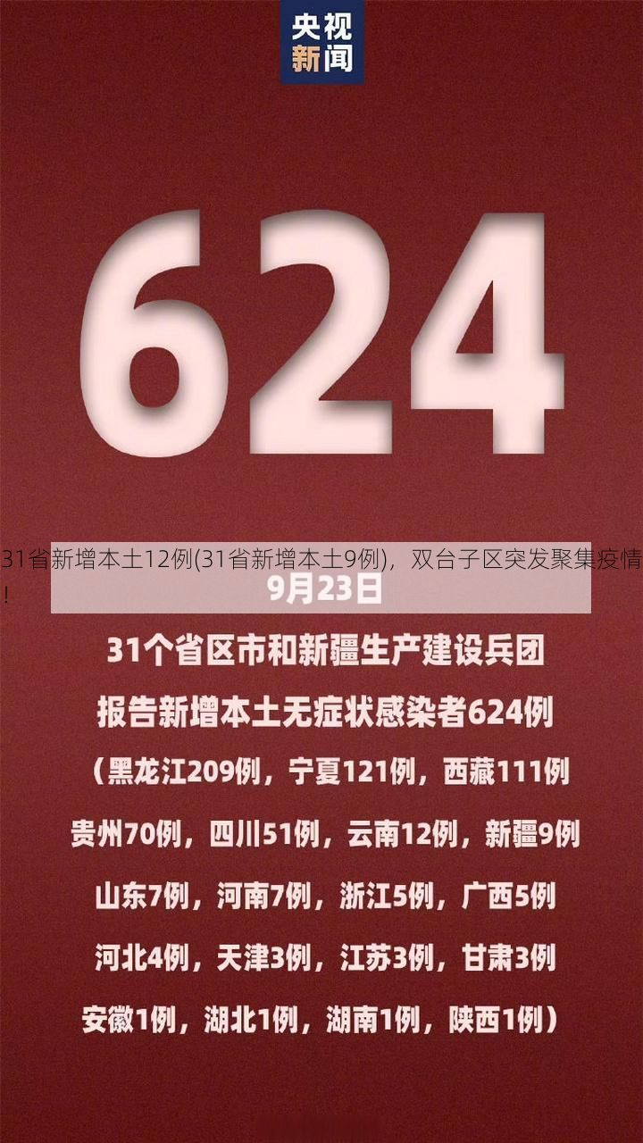 31省新增本土12例(31省新增本土9例)，双台子区突发聚集疫情！