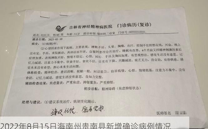 2022年8月15日海南州贵南县新增确诊病例情况