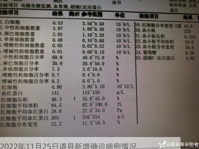 2022年11月25日道县新增确诊病例情况