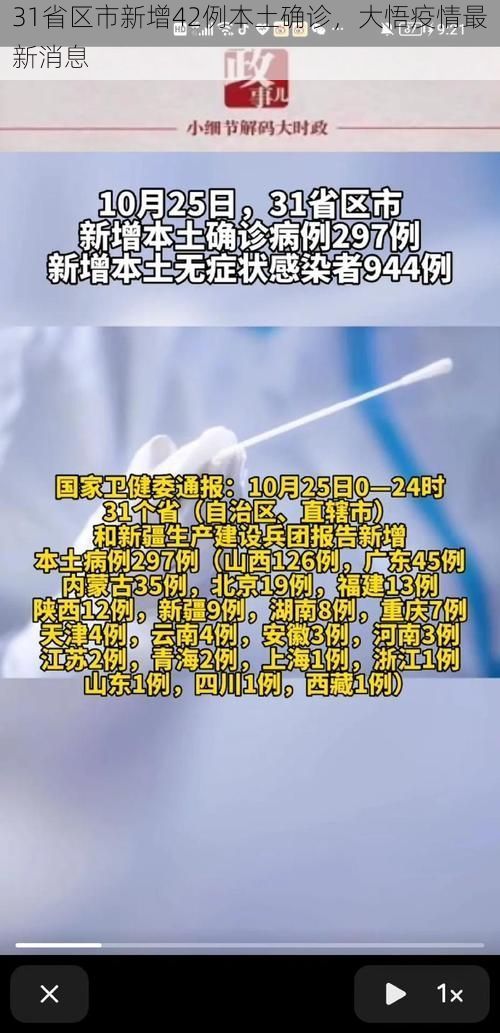 31省区市新增42例本土确诊，大悟疫情最新消息
