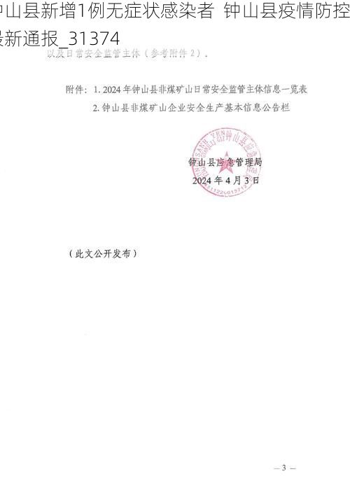 钟山县新增1例无症状感染者  钟山县疫情防控最新通报_31374