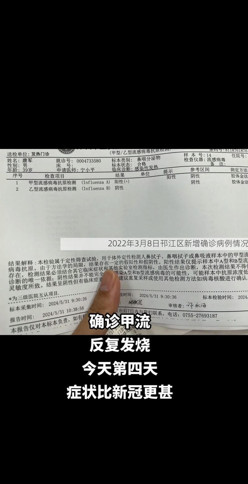 2022年3月8日邗江区新增确诊病例情况