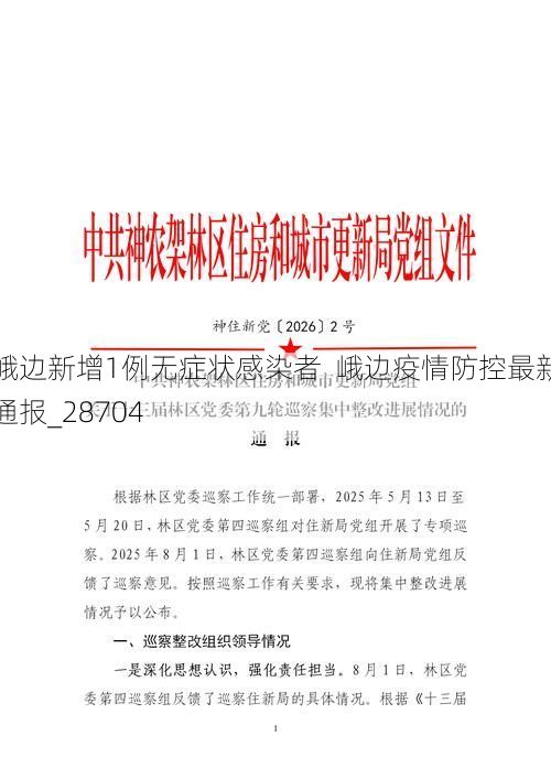 峨边新增1例无症状感染者  峨边疫情防控最新通报_28704