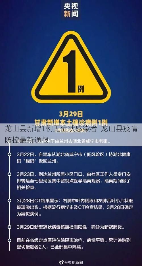 龙山县新增1例无症状感染者  龙山县疫情防控最新通报
