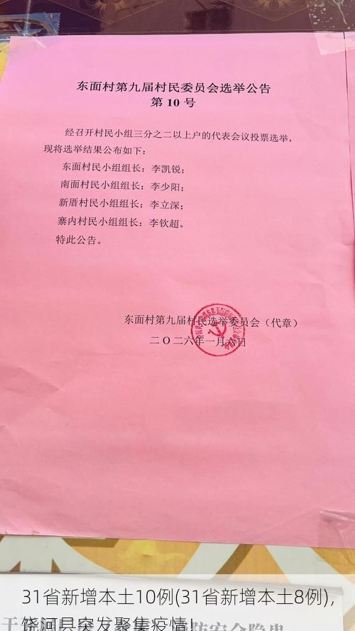 31省新增本土10例(31省新增本土8例)，饶河县突发聚集疫情！