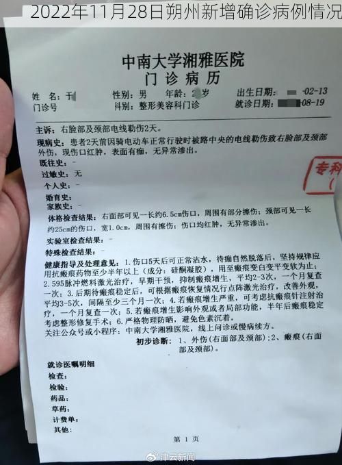 2022年11月28日朔州新增确诊病例情况