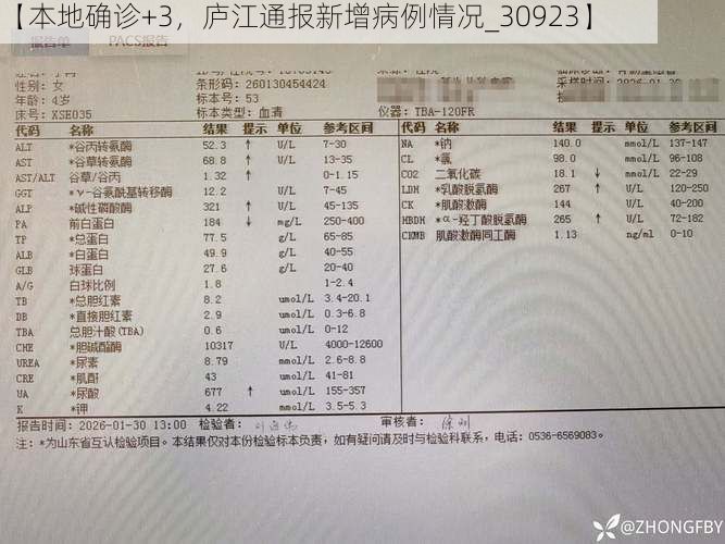 【本地确诊+3，庐江通报新增病例情况_30923】