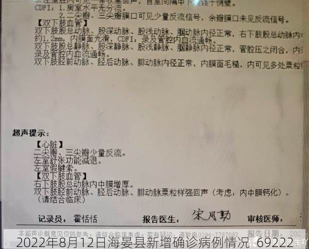 2022年8月12日海晏县新增确诊病例情况_69222