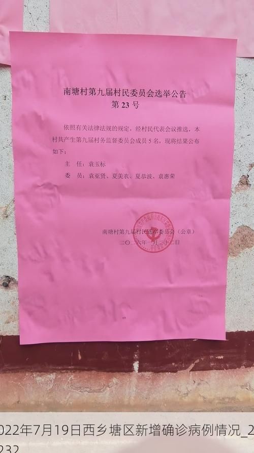 2022年7月19日西乡塘区新增确诊病例情况_23232
