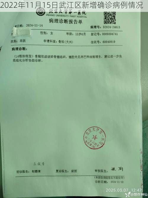 2022年11月15日武江区新增确诊病例情况