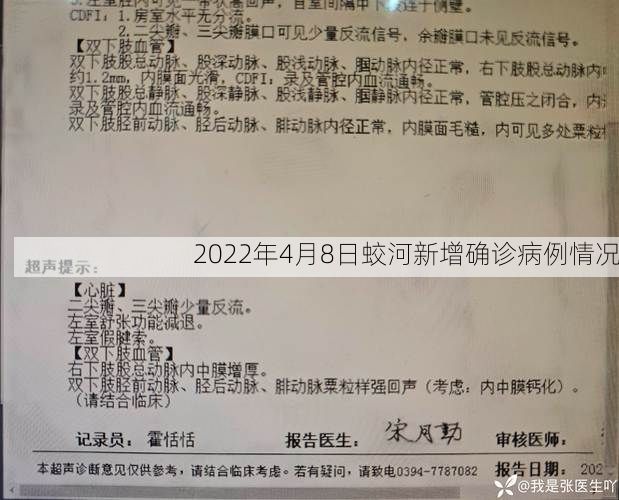 2022年4月8日蛟河新增确诊病例情况