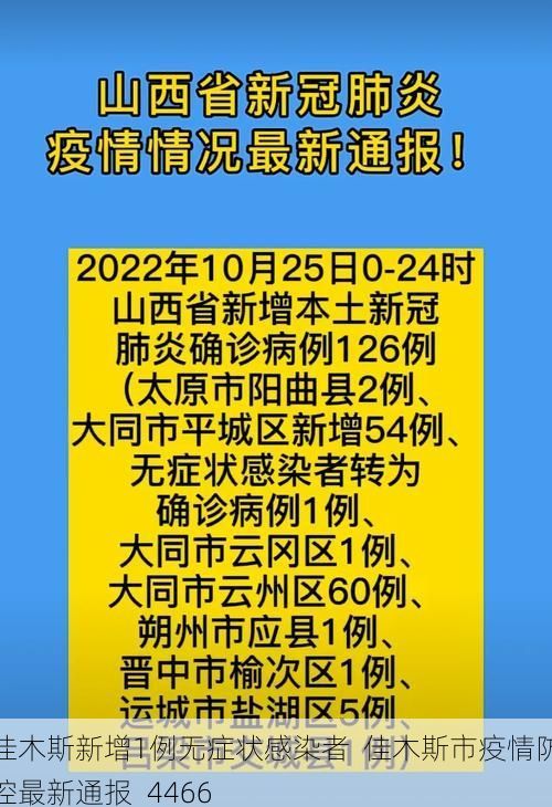 佳木斯新增1例无症状感染者  佳木斯市疫情防控最新通报_4466