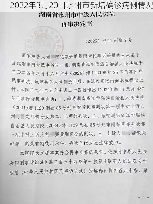 2022年3月20日永州市新增确诊病例情况