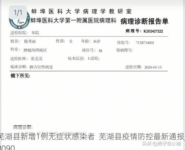 芜湖县新增1例无症状感染者 芜湖县疫情防控最新通报_8090