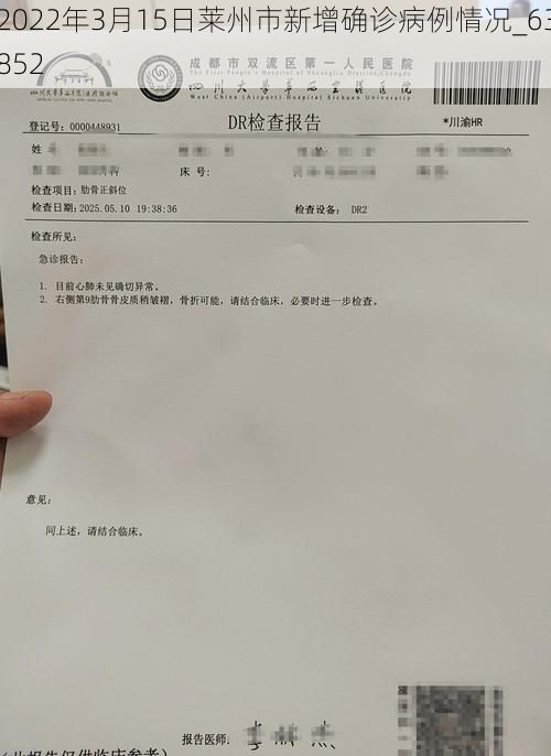 2022年3月15日莱州市新增确诊病例情况_63852