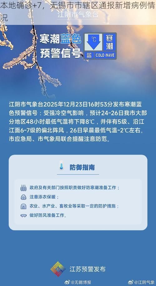 本地确诊+7，无锡市市辖区通报新增病例情况