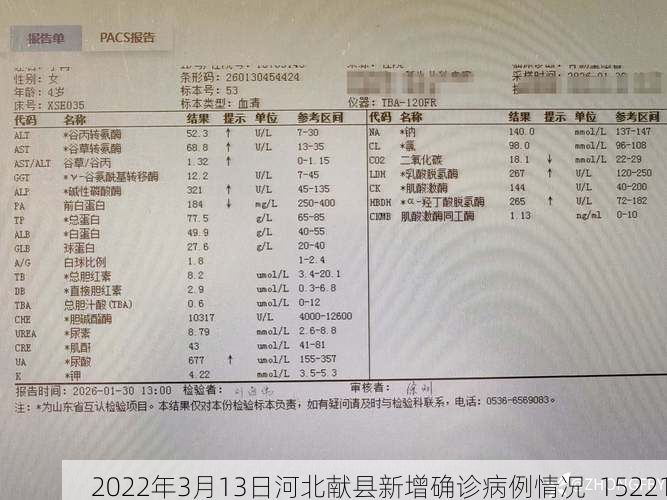 2022年3月13日河北献县新增确诊病例情况_15221