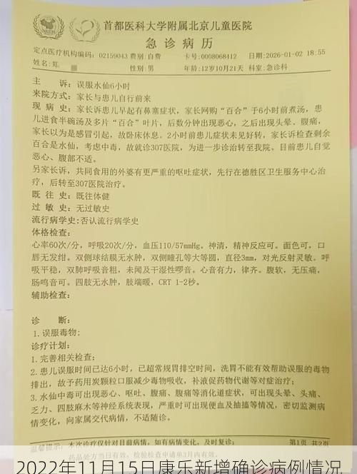 2022年11月15日康乐新增确诊病例情况