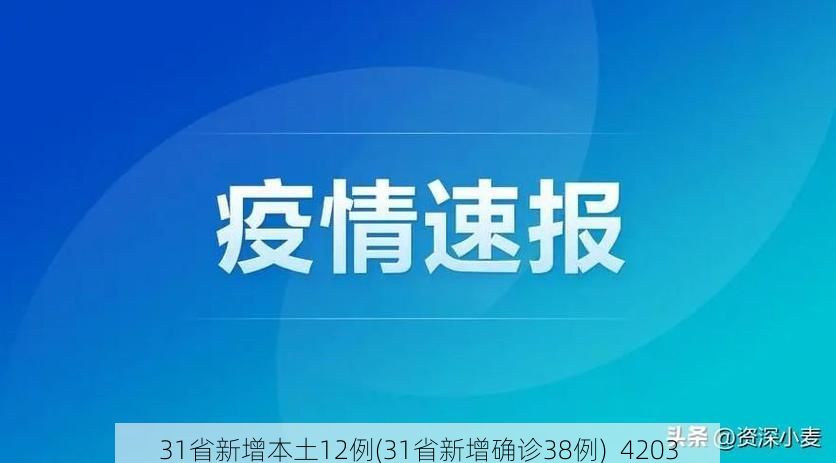 31省新增本土12例(31省新增确诊38例)_4203