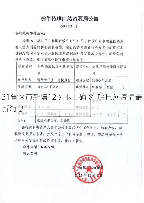 31省区市新增12例本土确诊, 哈巴河疫情最新消息