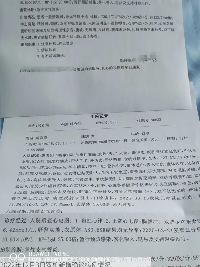 2022年12月3日双柏新增确诊病例情况