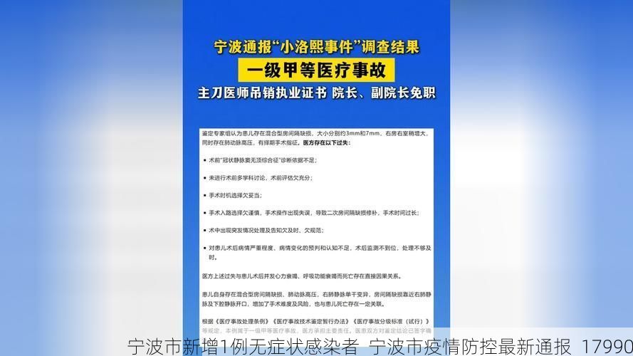 宁波市新增1例无症状感染者  宁波市疫情防控最新通报_17990
