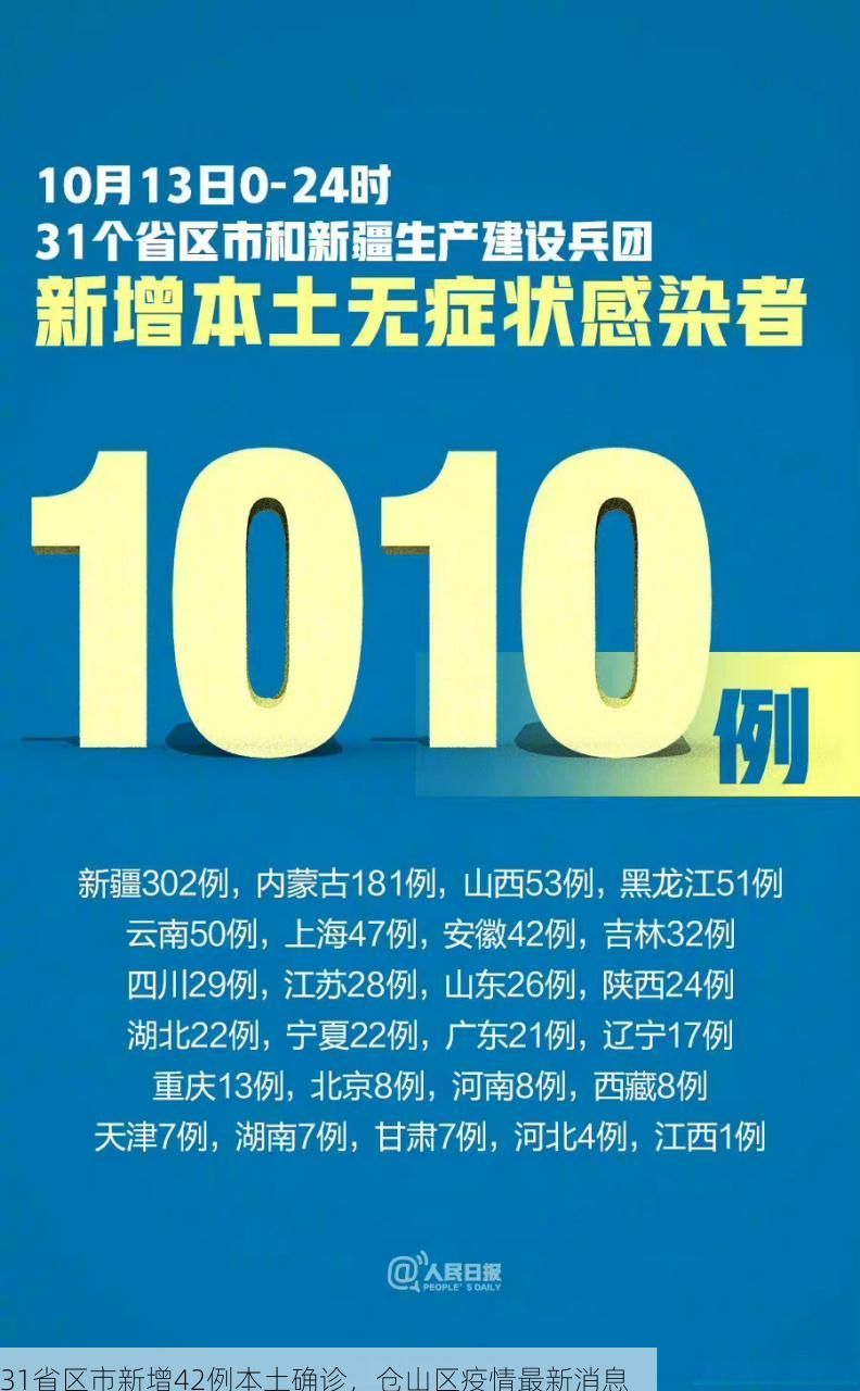 31省区市新增42例本土确诊，仓山区疫情最新消息