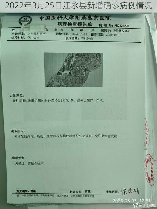 2022年3月25日江永县新增确诊病例情况