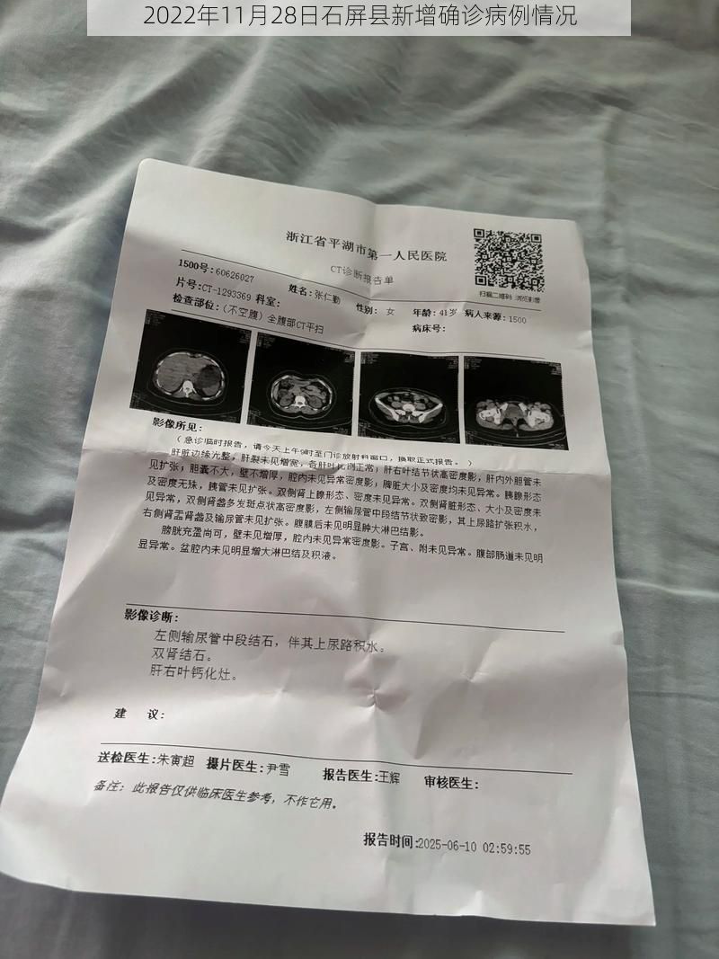 2022年11月28日石屏县新增确诊病例情况