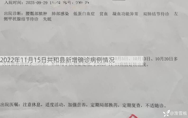 2022年11月15日共和县新增确诊病例情况