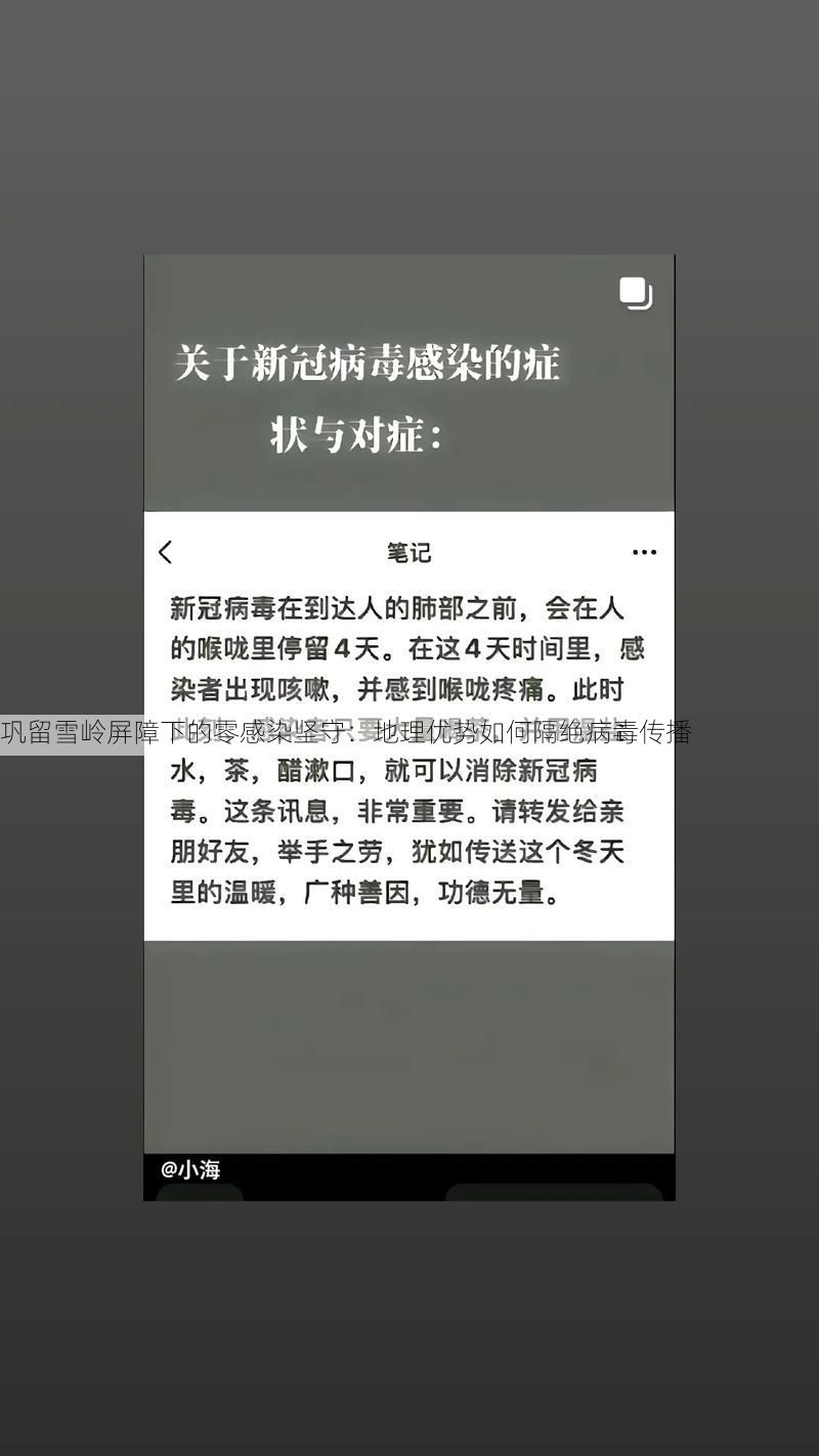 巩留雪岭屏障下的零感染坚守：地理优势如何隔绝病毒传播