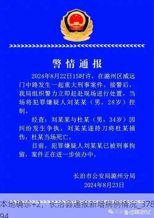本地确诊+2，长治县通报新增病例情况_37894