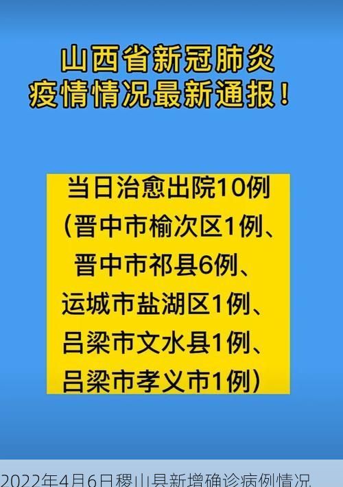 2022年4月6日稷山县新增确诊病例情况