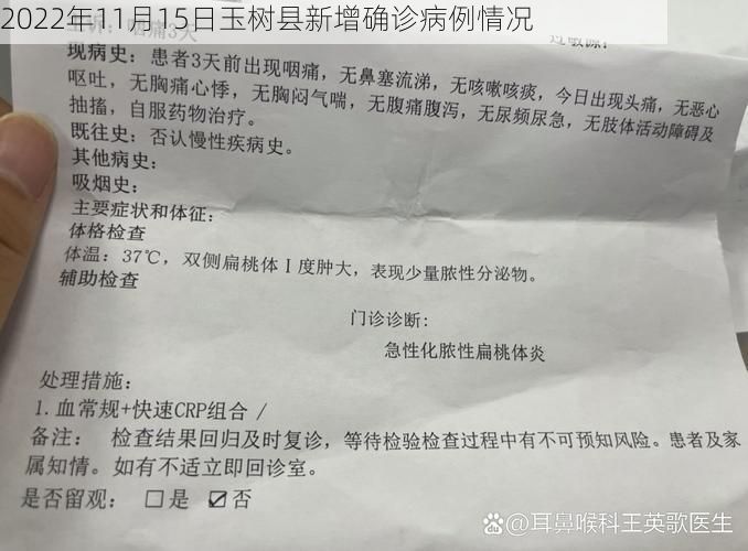 2022年11月15日玉树县新增确诊病例情况