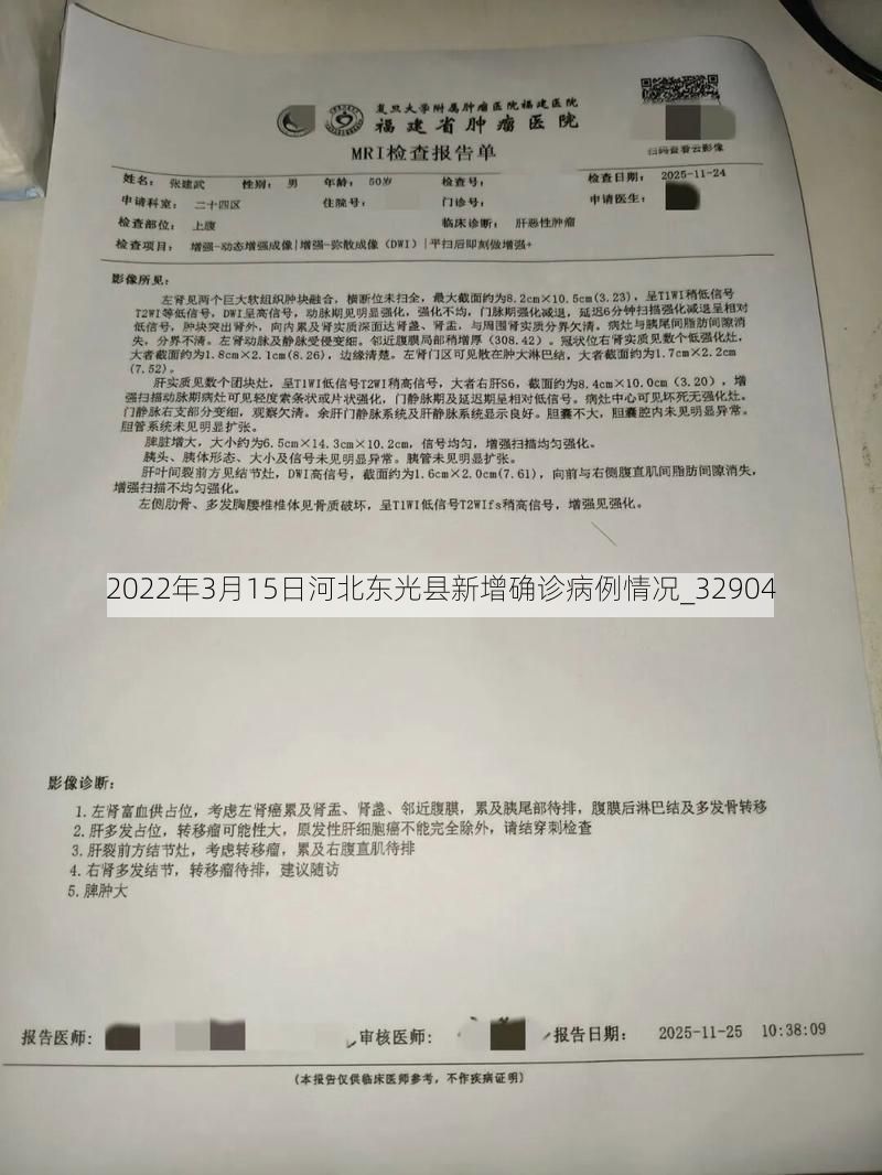 2022年3月15日河北东光县新增确诊病例情况_32904