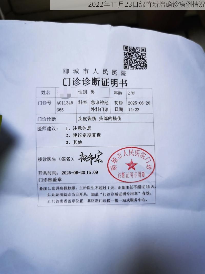 2022年11月23日绵竹新增确诊病例情况