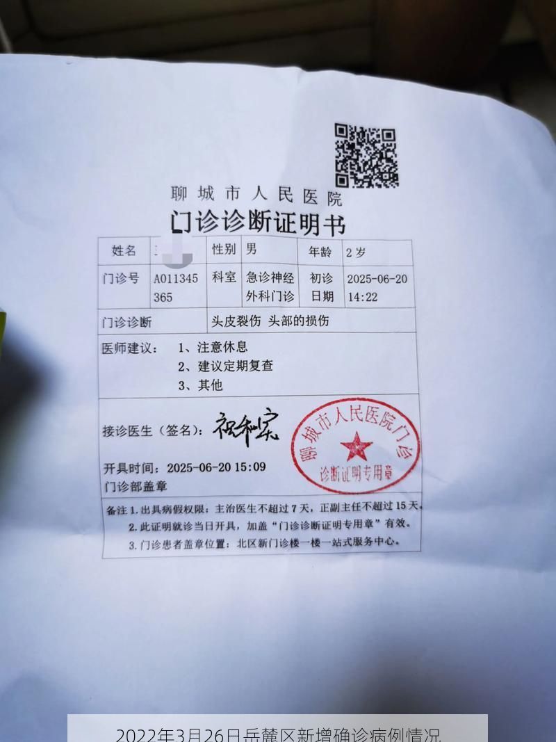 2022年3月26日岳麓区新增确诊病例情况