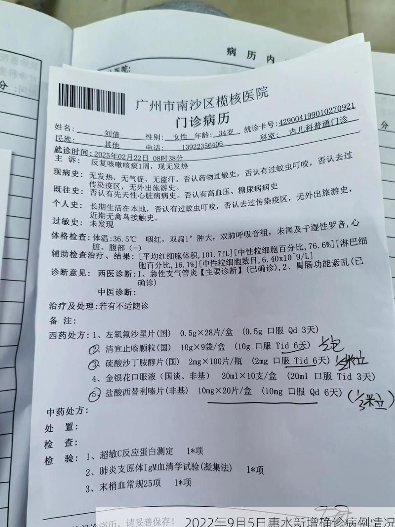 2022年9月5日惠水新增确诊病例情况