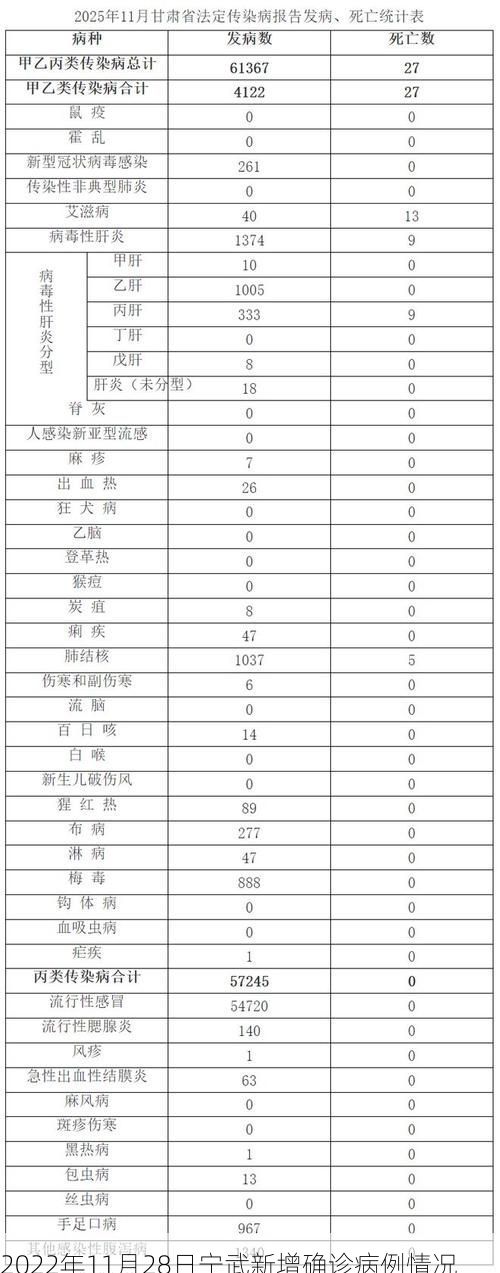 2022年11月28日宁武新增确诊病例情况