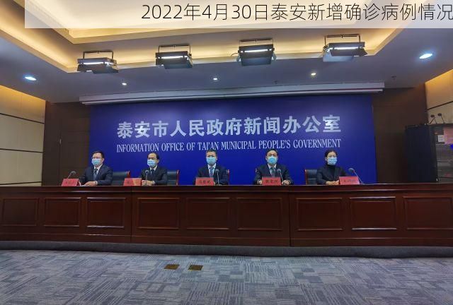 2022年4月30日泰安新增确诊病例情况