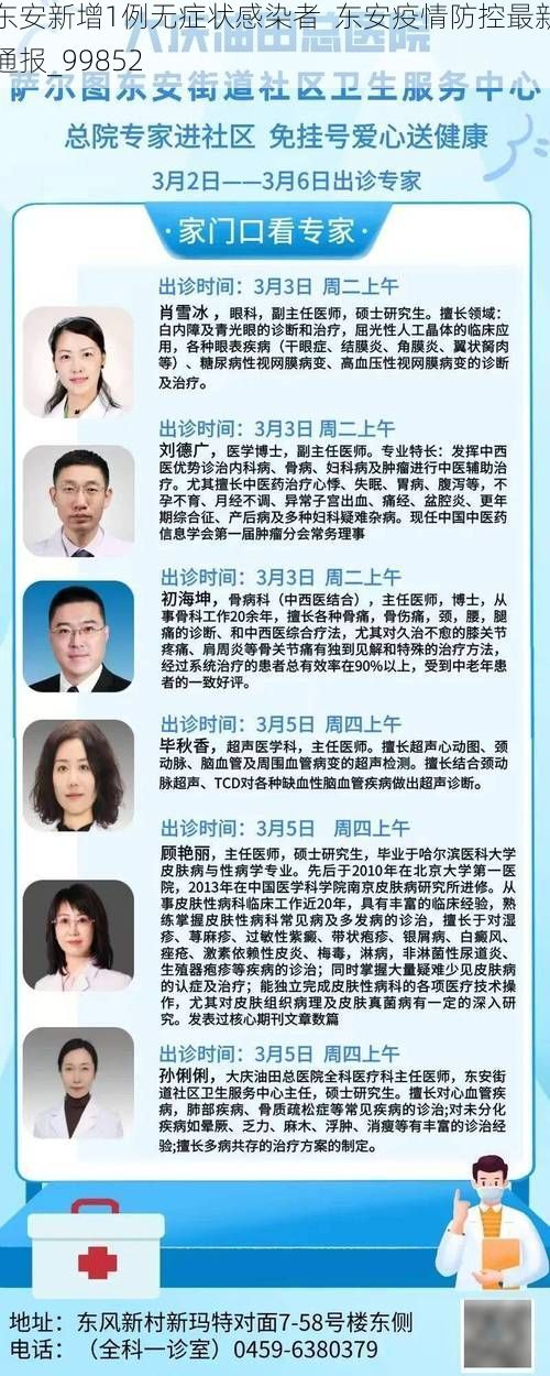 东安新增1例无症状感染者  东安疫情防控最新通报_99852