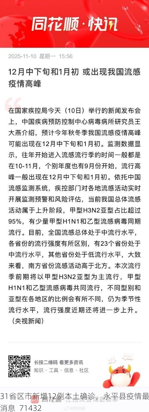 31省区市新增12例本土确诊，永平县疫情最新消息_71432