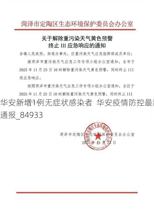 华安新增1例无症状感染者 华安疫情防控最新通报_84933