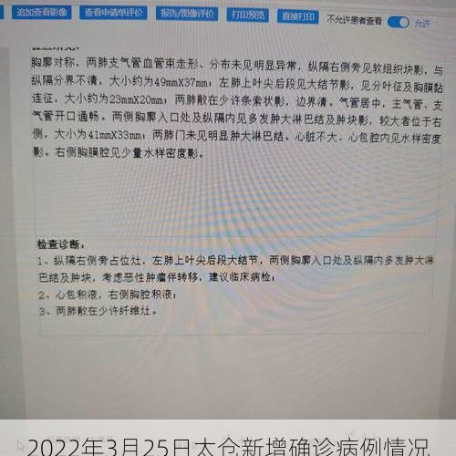 2022年3月25日太仓新增确诊病例情况