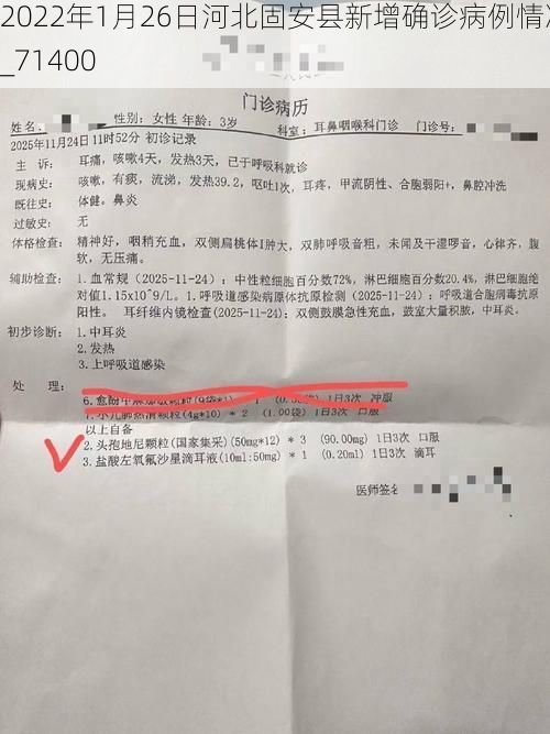 2022年1月26日河北固安县新增确诊病例情况_71400