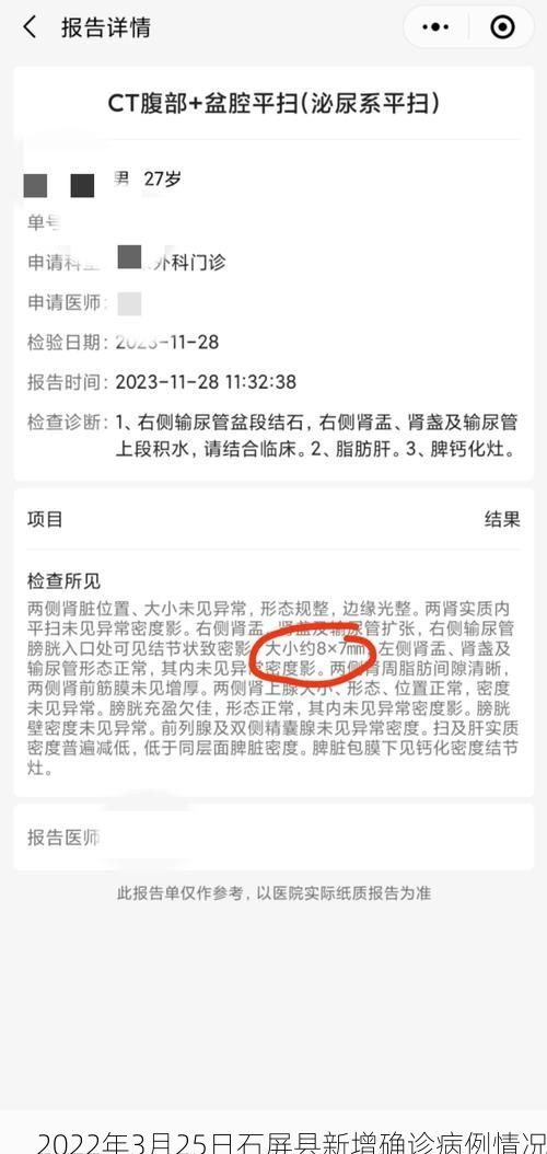 2022年3月25日石屏县新增确诊病例情况